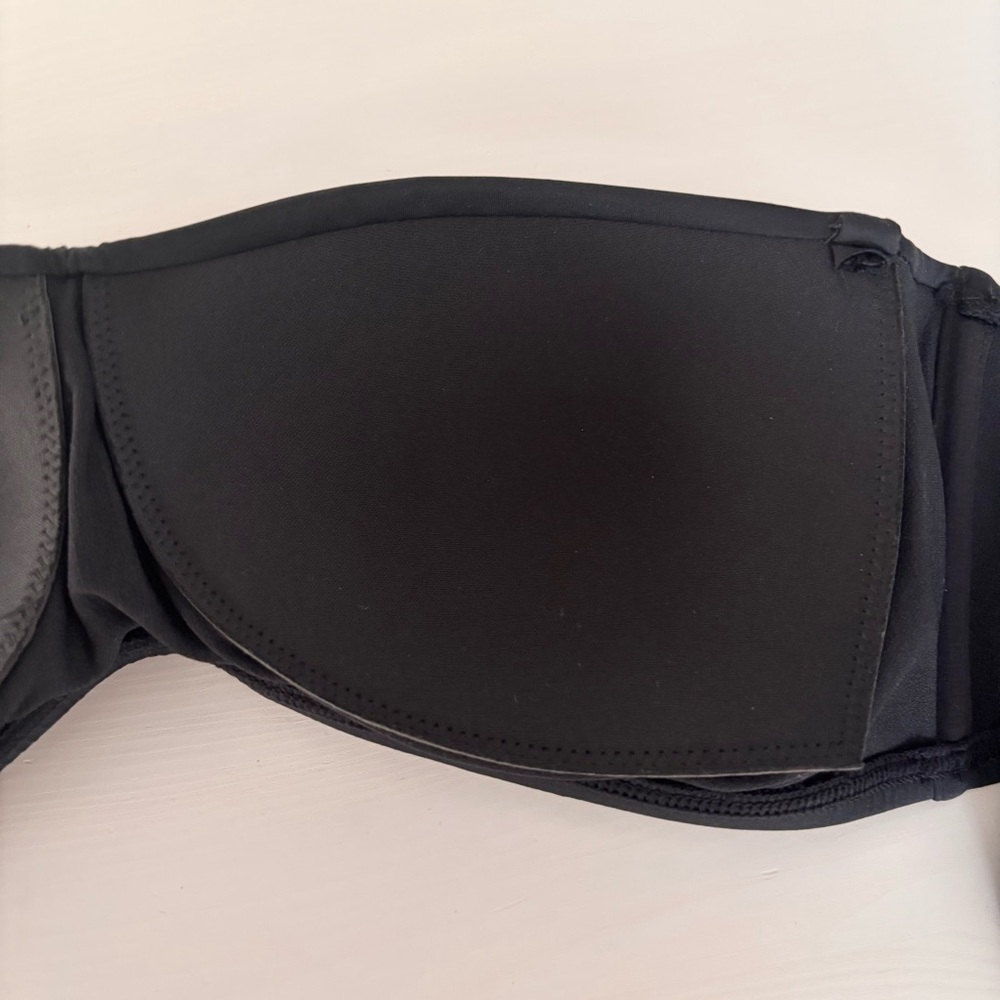 KONA SOL Twist Ruched Bandeau Bikini Top Sz L NWT - Picture 10 of 10